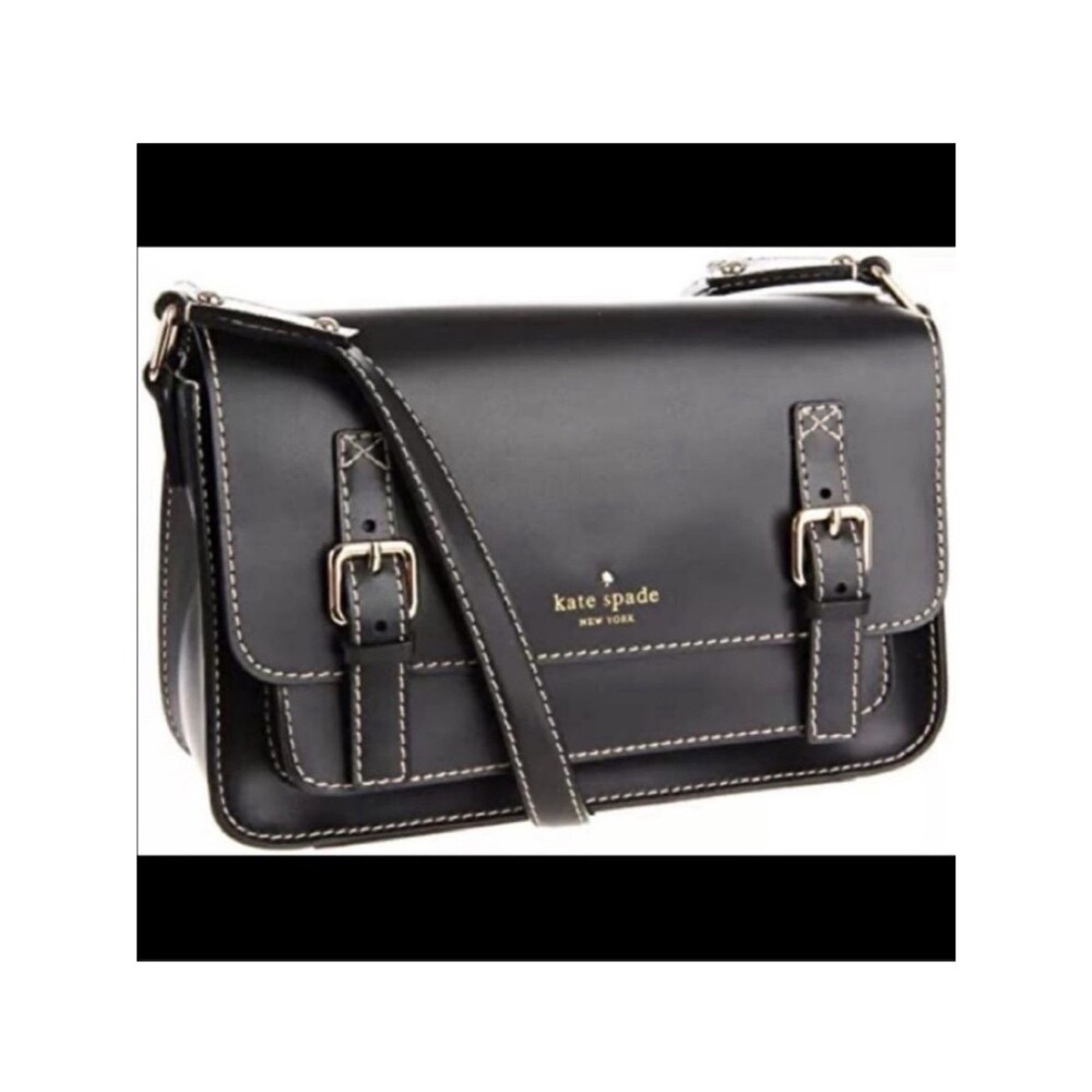 •Kate Spade• Black Essex Scout Crossbody Messenger Bag Purse